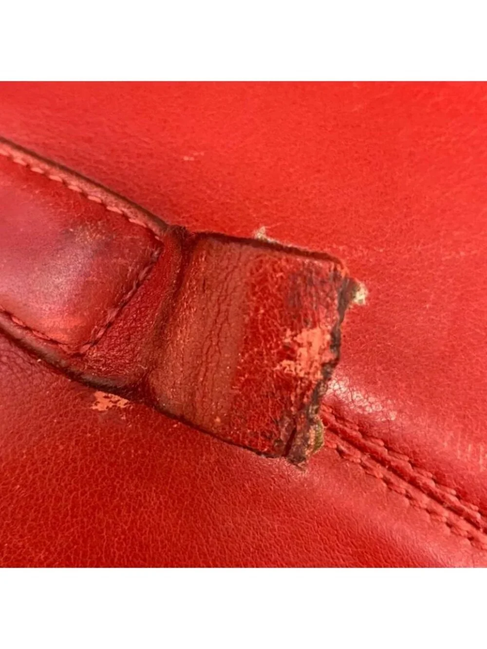 Loewe Shoulder Bag Anagram Leather Red Backpack Travel - Picture 13 of 15